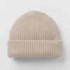 Courchevel kasjmier muts - Oat Heather