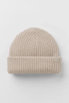 Courchevel kasjmier muts – Oat Heather