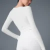 Cover-top met lange mouwen - Wit