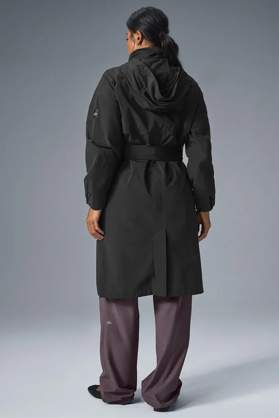Crinkle on the Move Trench - Zwart
