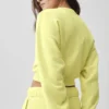 Cropped Accolade T-shirt met ronde hals - Sunshine