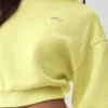 Cropped Accolade T-shirt met ronde hals - Sunshine
