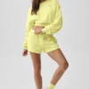 Cropped Accolade T-shirt met ronde hals - Sunshine