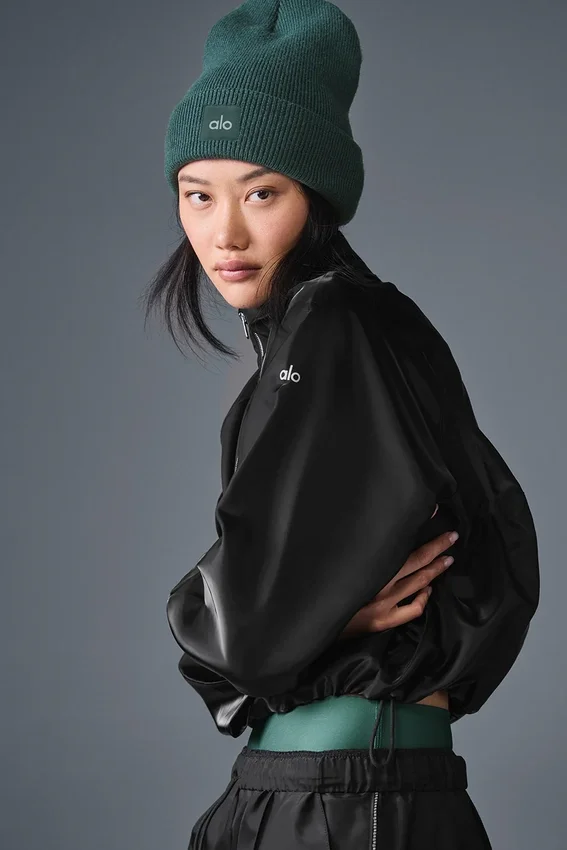 Cropped Afterglow-trui - Zwart