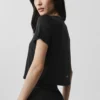 Cropped All Day met korte mouwen - Zwart