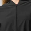 Cropped Breezy Cover-up met volledige rits - Zwart
