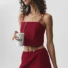 Cropped Connection Top - Summer Romance Red