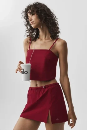Cropped Connection Top - Summer Romance Red