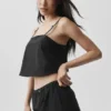 Cropped Connection Top - Zwart