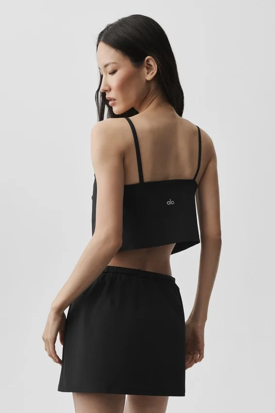 Cropped Connection Top - Zwart