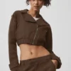 Cropped Cosmopolitan-jas - Espresso