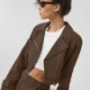 Cropped Cosmopolitan-jas - Espresso