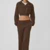 Cropped Cosmopolitan-jas - Espresso