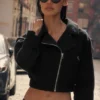 Cropped Cosmopolitan-jas - Zwart