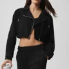 Cropped Cosmopolitan-jas - Zwart