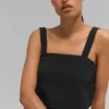 Cropped Dreamscape-tanktop - Zwart