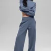 Cropped Serenity-overhemd - Bluestone