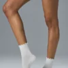 Dames Lettuce Edge-sokken - Wit