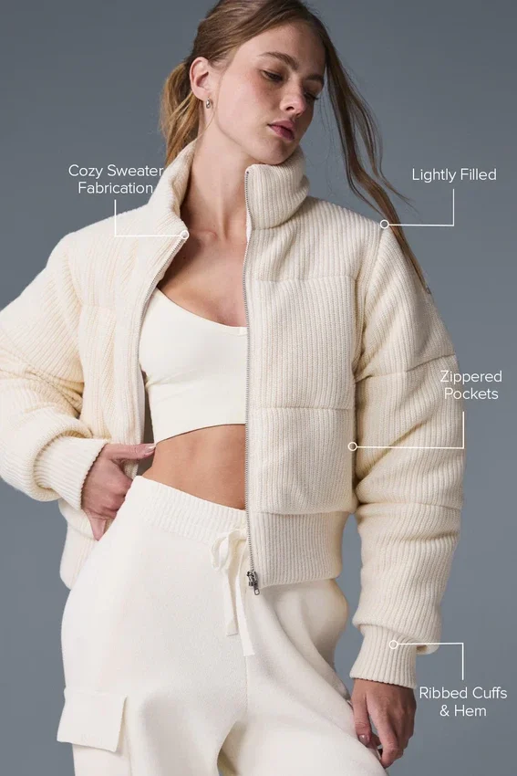 Darling Sweater Puffer - Ivoor