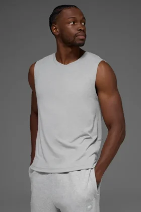 De Triumph Muscle Tank – Athletic Heather Grey