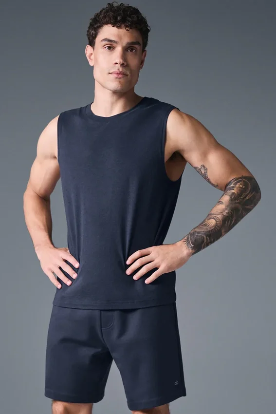 De Triumph Muscle Tank - Marineblauw