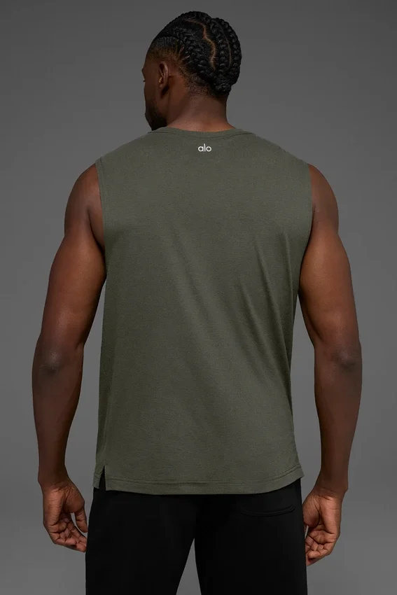 De Triumph Muscle Tank - Stealthgroen
