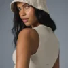 Denim gebreide cloche - Ivoor/Havermelk