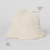 Denim gebreide cloche - Ivoor/Havermelk