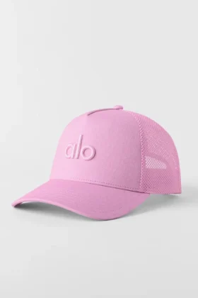 District Trucker-hoed - Candy Heart Pink