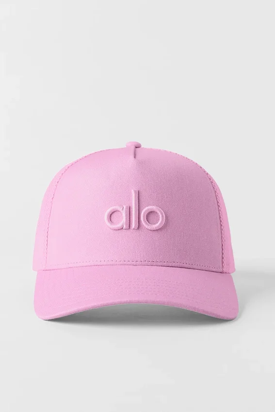 District Trucker-hoed - Candy Heart Pink