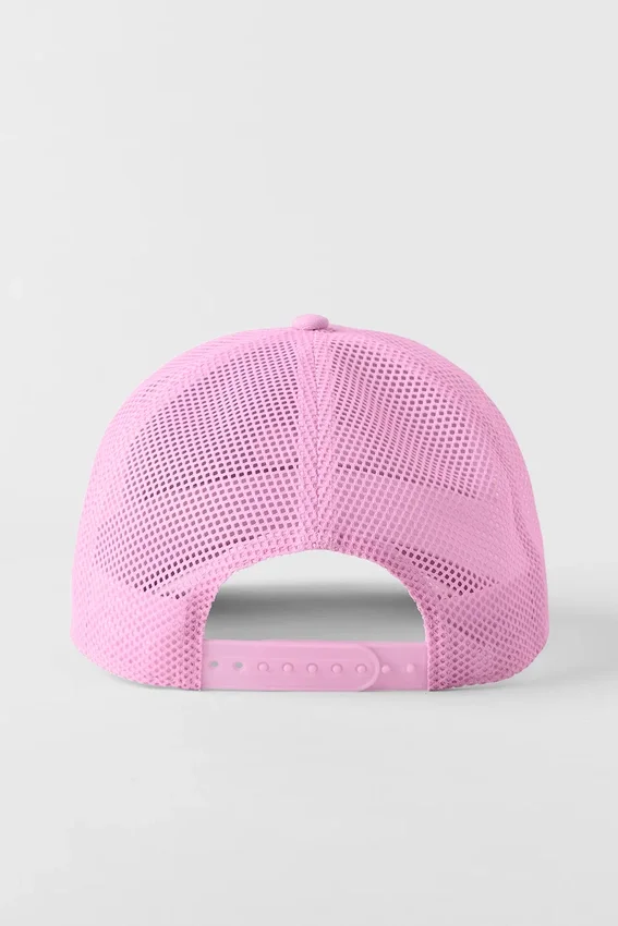 District Trucker-hoed - Candy Heart Pink