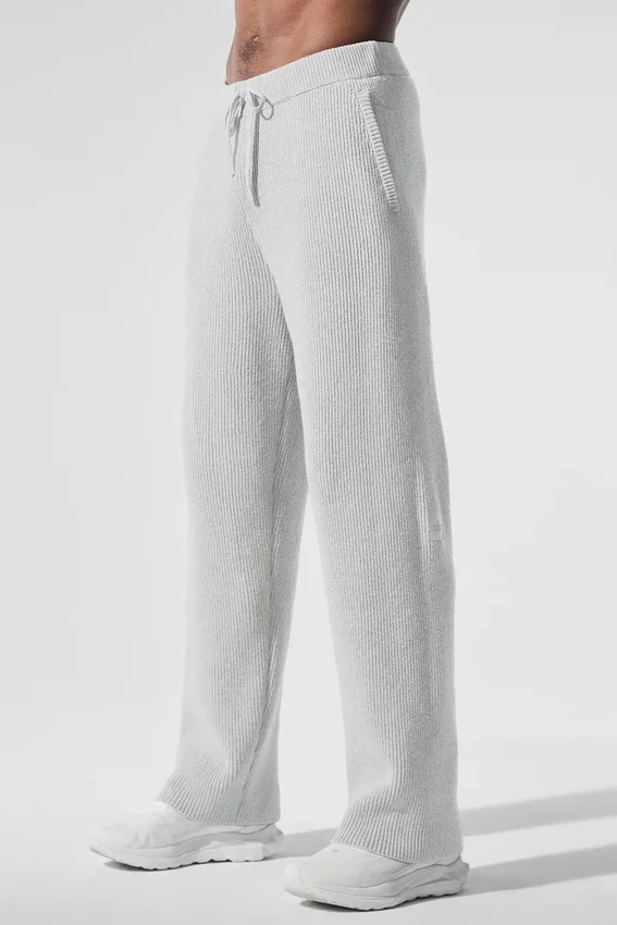 Domain geribde joggingbroek - Athletic Heather Grey