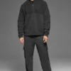 Domain Shift geribbelde trui met 1/4 rits - Anthracite