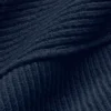Domain Shift geribde trui met 1/4 rits - Marineblauw