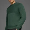 Domain Shift geribde trui met ronde hals - Clover Green