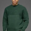 Domain Shift geribde trui met ronde hals - Clover Green