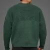 Domain Shift geribde trui met ronde hals - Clover Green