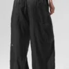 Doorschijnende Game Time-leggings met wijde pijpen - Zwart
