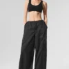 Doorschijnende Game Time-leggings met wijde pijpen - Zwart