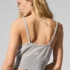 Doorschijnende kasjmier tanktop - Athletic Heather Grey