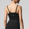 Doorschijnende kasjmier tanktop - Zwart