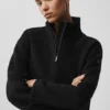 Double Face Wool City Girl-jas - Zwart