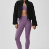 Double Face Wool City Girl-jas - Zwart