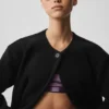 Double Face Wool City Girl lange jas - Zwart