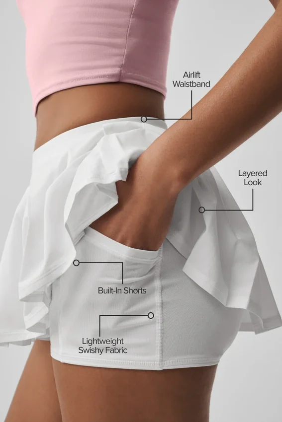 Double or Nothing tennisrok - wit