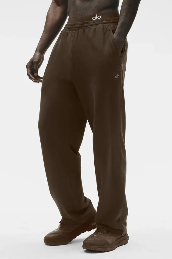 Double Take broek met rechte pijpen - Espresso