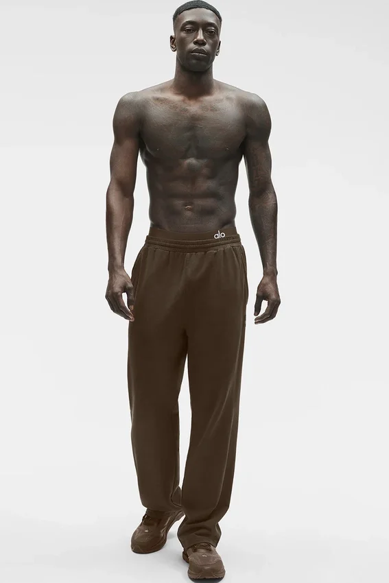 Double Take broek met rechte pijpen - Espresso