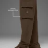 Double Take cargobroek - Espresso