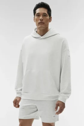 Double Take Hoodie - White Heather