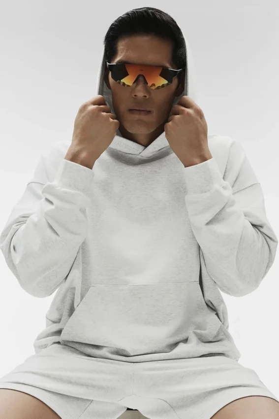 Double Take Hoodie - White Heather